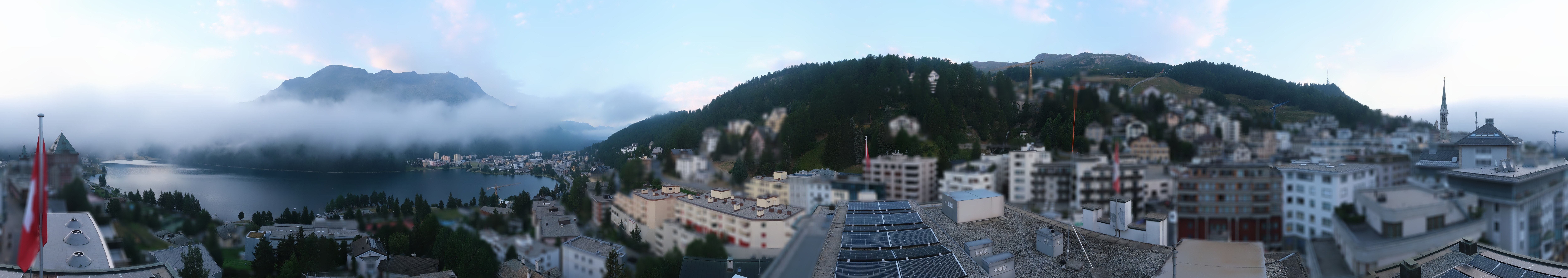 Archiv Foto Webcam St. Moritz Dorf II Ausblick Hotel Schweizerhof Richtung St. Moritz Bad