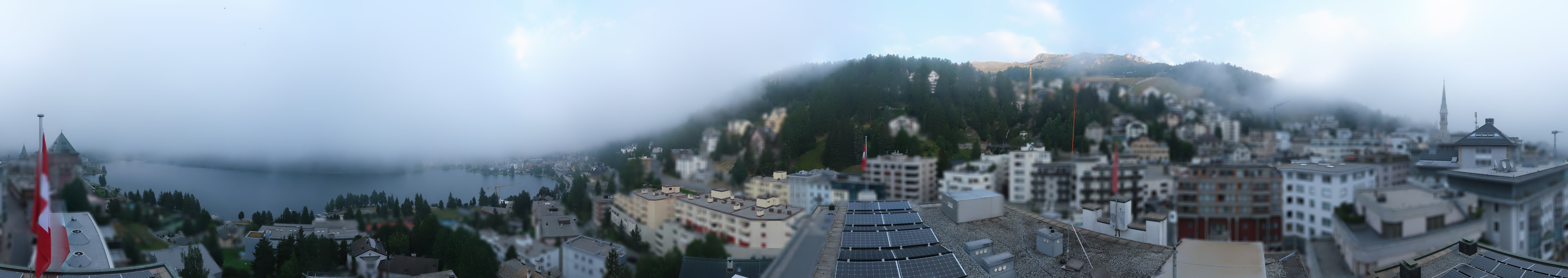 Archiv Foto Webcam St. Moritz Dorf II Ausblick Hotel Schweizerhof Richtung St. Moritz Bad