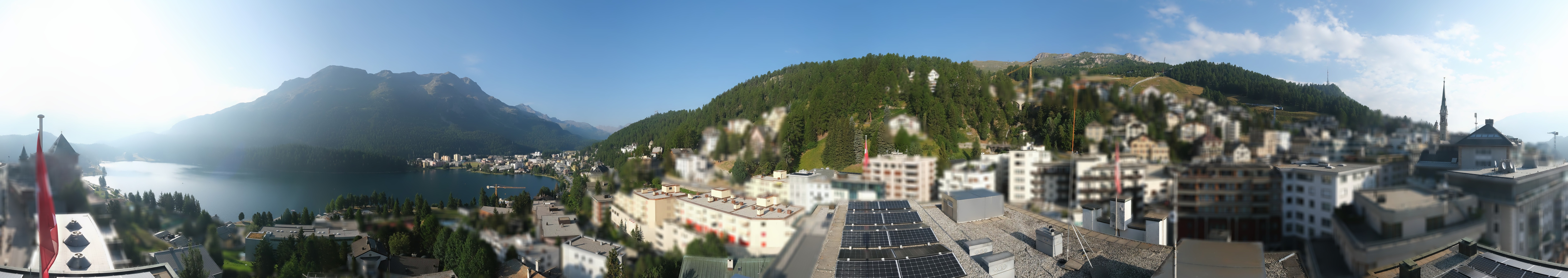 Archiv Foto Webcam St. Moritz Dorf II Ausblick Hotel Schweizerhof Richtung St. Moritz Bad