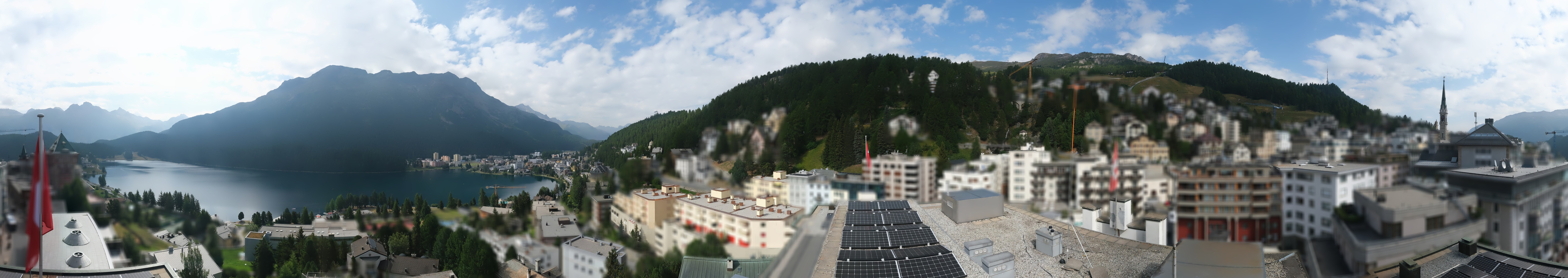 Archiv Foto Webcam St. Moritz Dorf II Ausblick Hotel Schweizerhof Richtung St. Moritz Bad