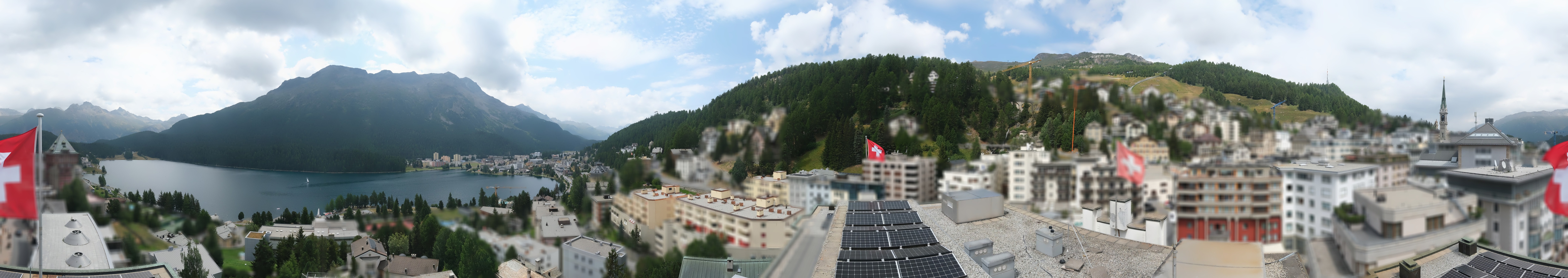 Archiv Foto Webcam St. Moritz Dorf II Ausblick Hotel Schweizerhof Richtung St. Moritz Bad