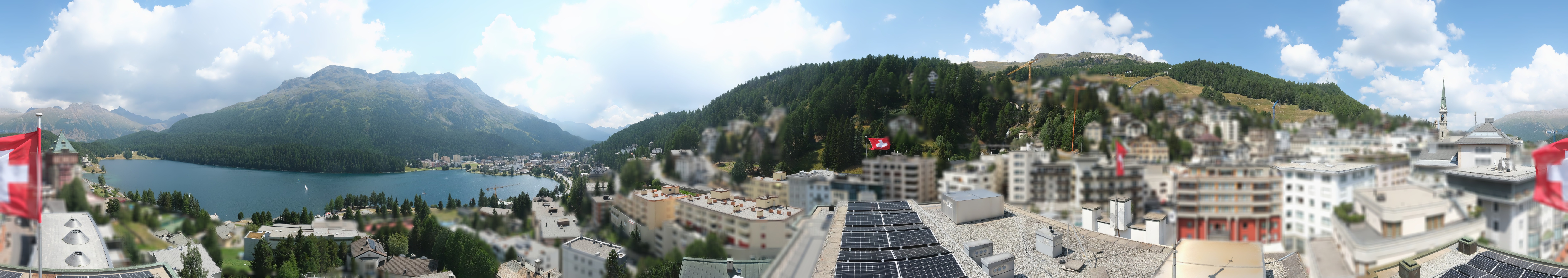 Archived image Webcam St. Moritz village II View from Hotel Schweizerhof towards St. Moritz Bad