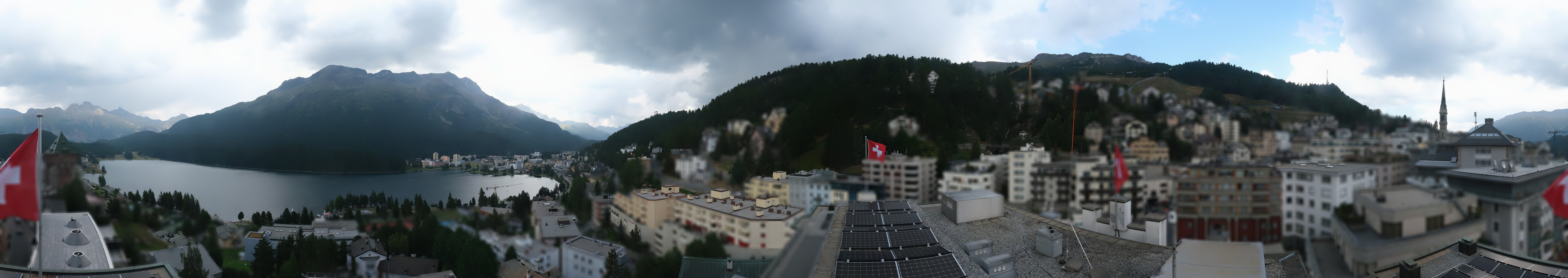 Archiv Foto Webcam St. Moritz Dorf II Ausblick Hotel Schweizerhof Richtung St. Moritz Bad