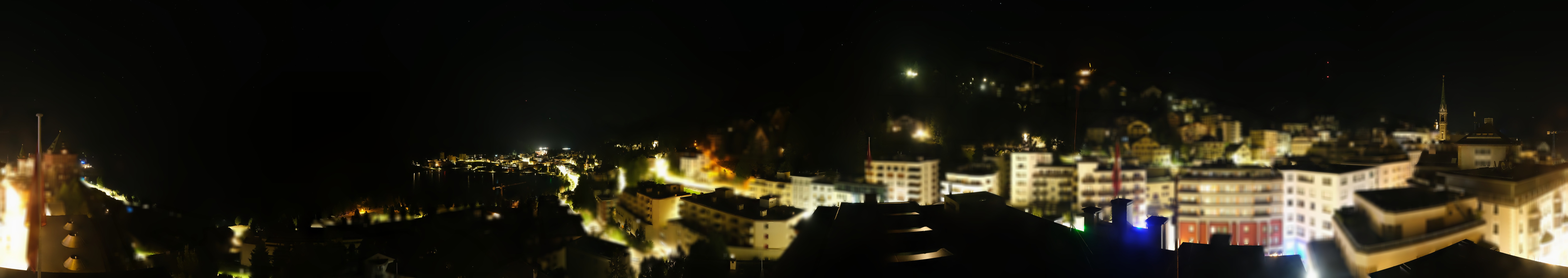 Archiv Foto Webcam St. Moritz Dorf II Ausblick Hotel Schweizerhof Richtung St. Moritz Bad