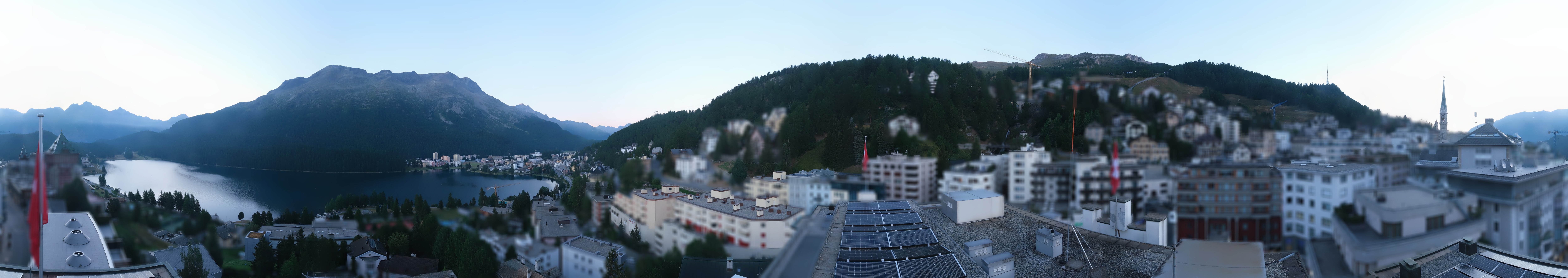 Archiv Foto Webcam St. Moritz Dorf II Ausblick Hotel Schweizerhof Richtung St. Moritz Bad