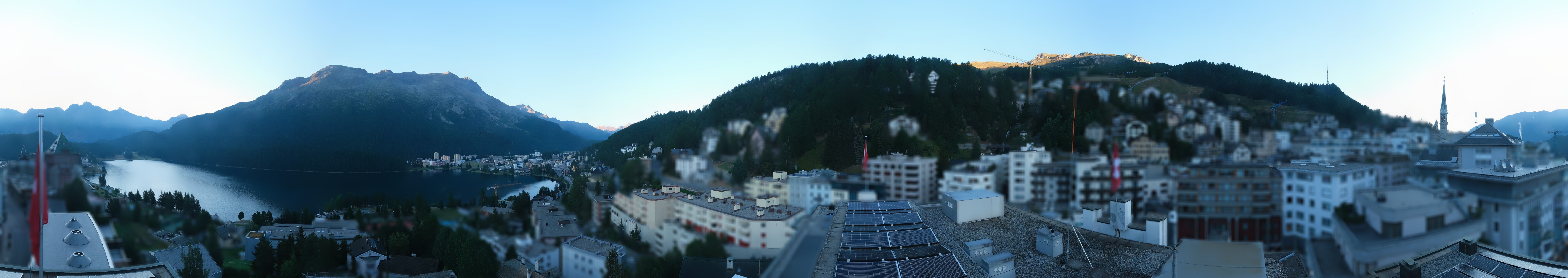Archiv Foto Webcam St. Moritz Dorf II Ausblick Hotel Schweizerhof Richtung St. Moritz Bad