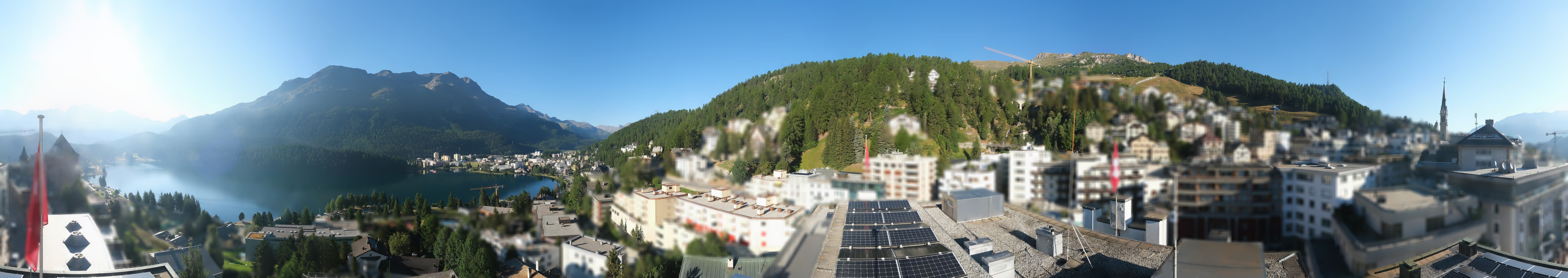 Archiv Foto Webcam St. Moritz Dorf II Ausblick Hotel Schweizerhof Richtung St. Moritz Bad