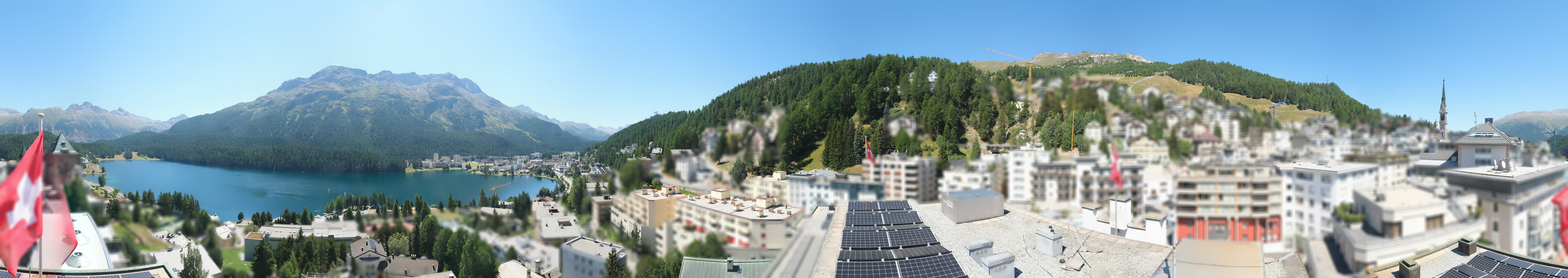 Archiv Foto Webcam St. Moritz Dorf II Ausblick Hotel Schweizerhof Richtung St. Moritz Bad