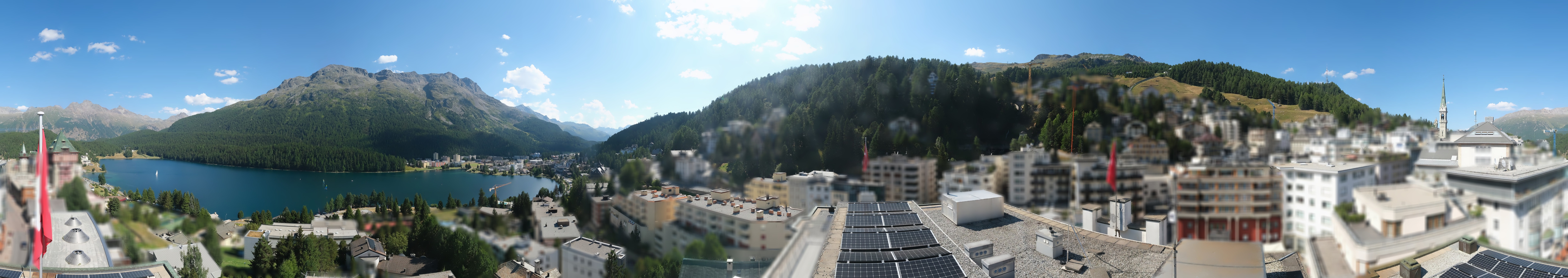 Archiv Foto Webcam St. Moritz Dorf II Ausblick Hotel Schweizerhof Richtung St. Moritz Bad