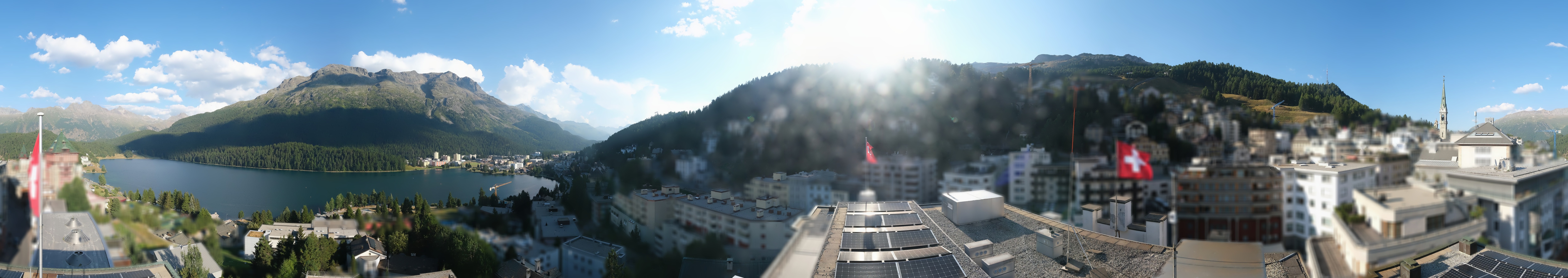 Archiv Foto Webcam St. Moritz Dorf II Ausblick Hotel Schweizerhof Richtung St. Moritz Bad