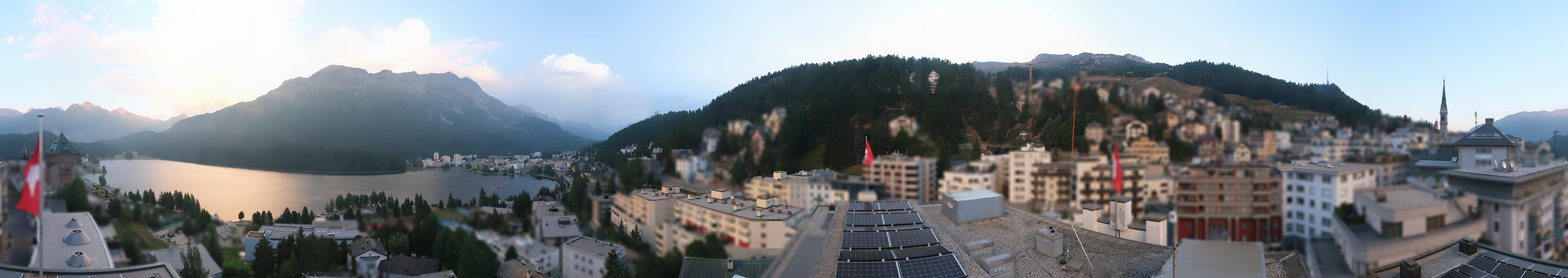 Archiv Foto Webcam St. Moritz Dorf II Ausblick Hotel Schweizerhof Richtung St. Moritz Bad