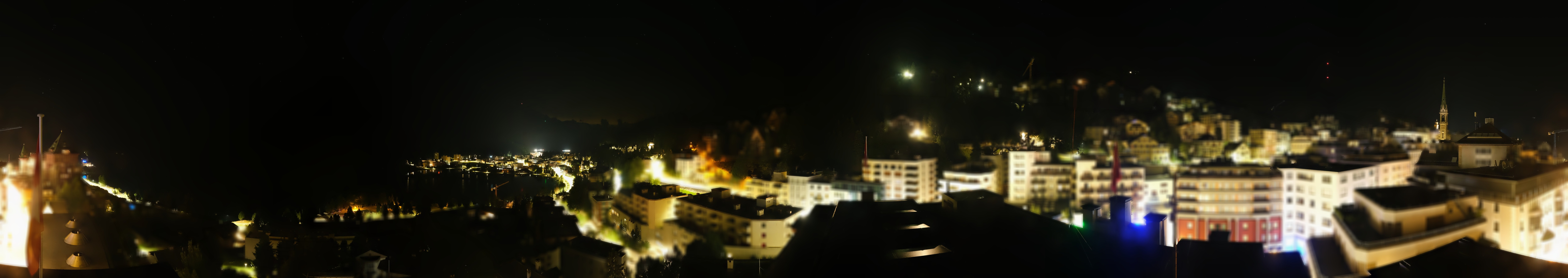 Archiv Foto Webcam St. Moritz Dorf II Ausblick Hotel Schweizerhof Richtung St. Moritz Bad