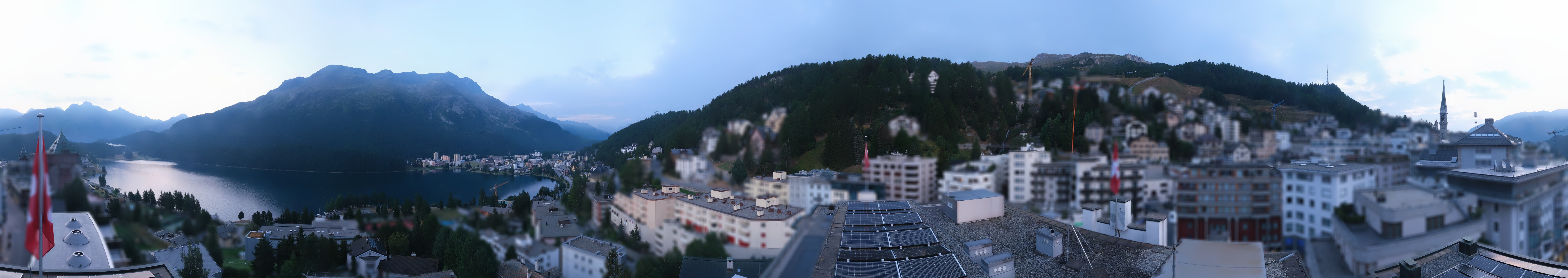 Archiv Foto Webcam St. Moritz Dorf II Ausblick Hotel Schweizerhof Richtung St. Moritz Bad