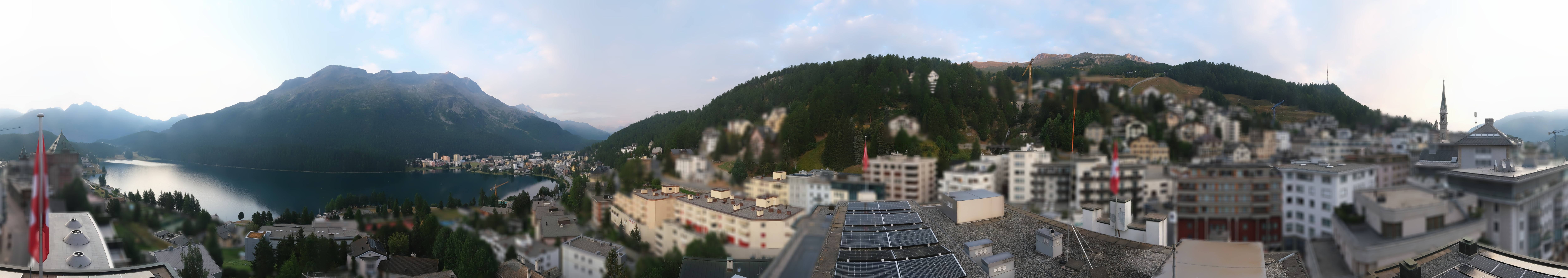 Archiv Foto Webcam St. Moritz Dorf II Ausblick Hotel Schweizerhof Richtung St. Moritz Bad