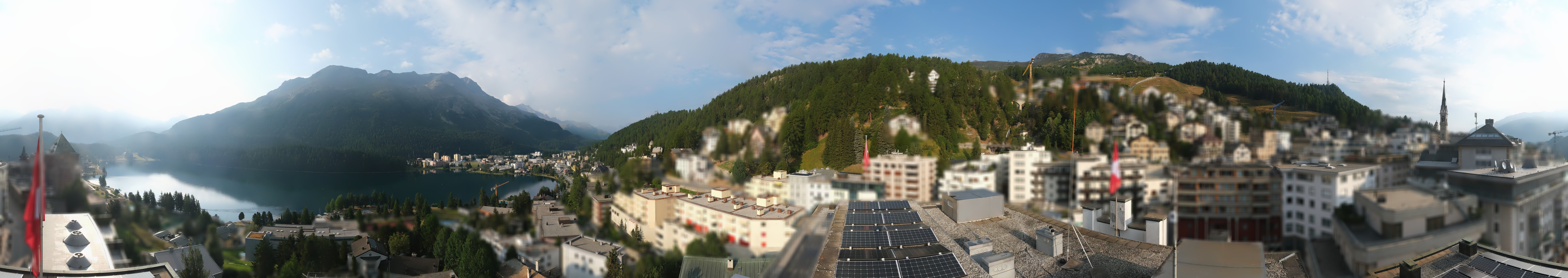 Archiv Foto Webcam St. Moritz Dorf II Ausblick Hotel Schweizerhof Richtung St. Moritz Bad