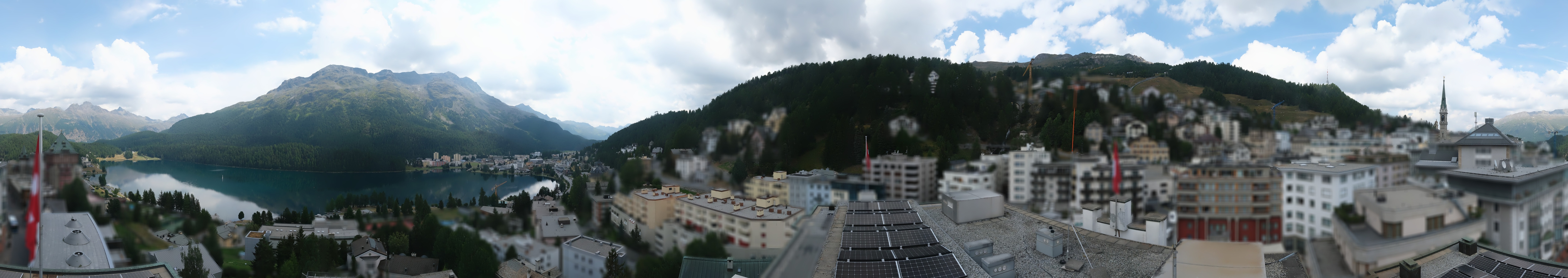 Archiv Foto Webcam St. Moritz Dorf II Ausblick Hotel Schweizerhof Richtung St. Moritz Bad