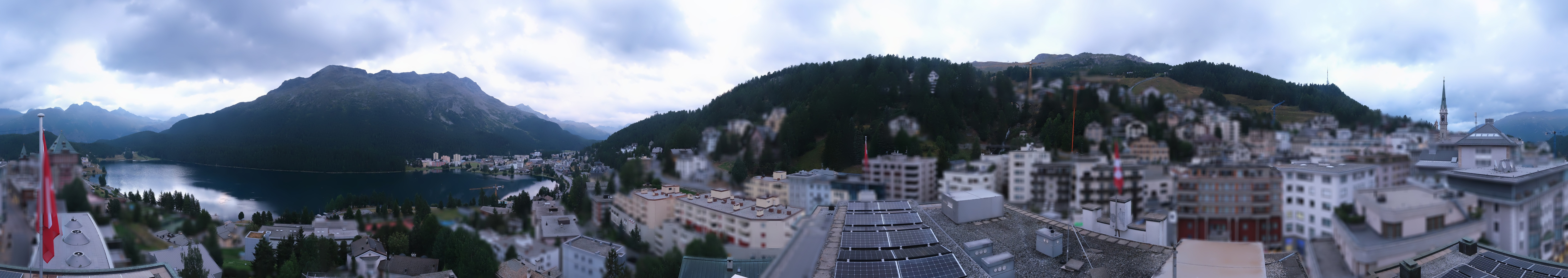 Archiv Foto Webcam St. Moritz Dorf II Ausblick Hotel Schweizerhof Richtung St. Moritz Bad