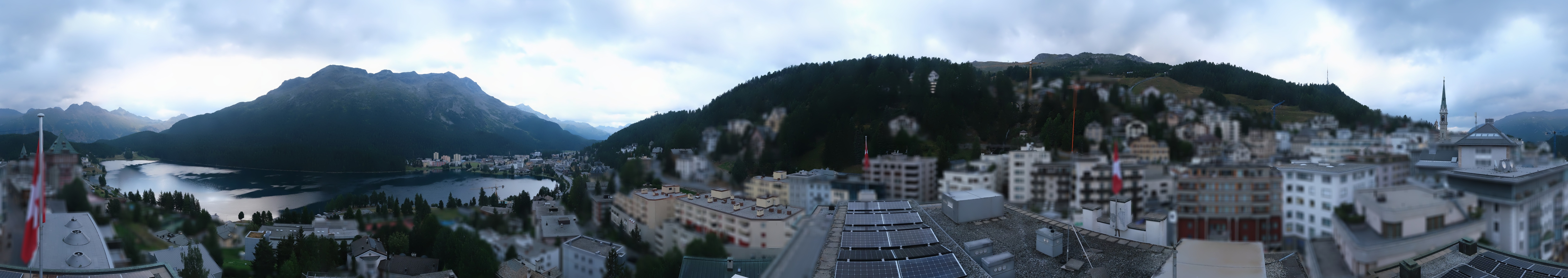Archiv Foto Webcam St. Moritz Dorf II Ausblick Hotel Schweizerhof Richtung St. Moritz Bad