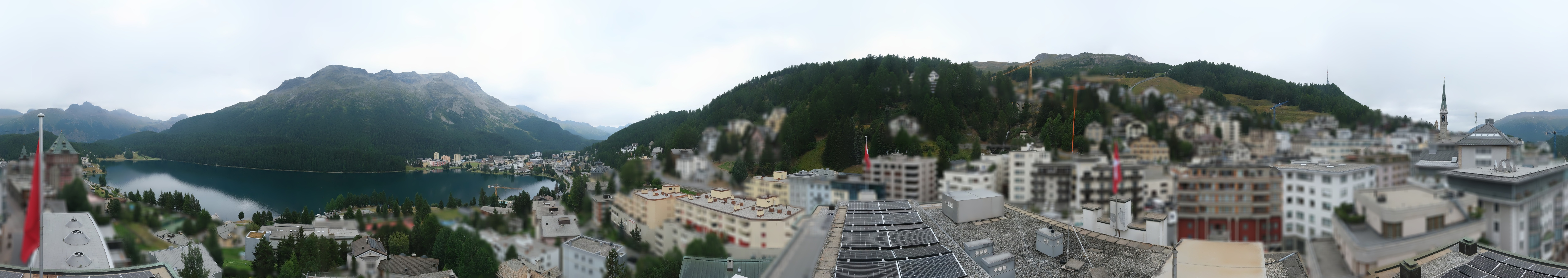 Archiv Foto Webcam St. Moritz Dorf II Ausblick Hotel Schweizerhof Richtung St. Moritz Bad
