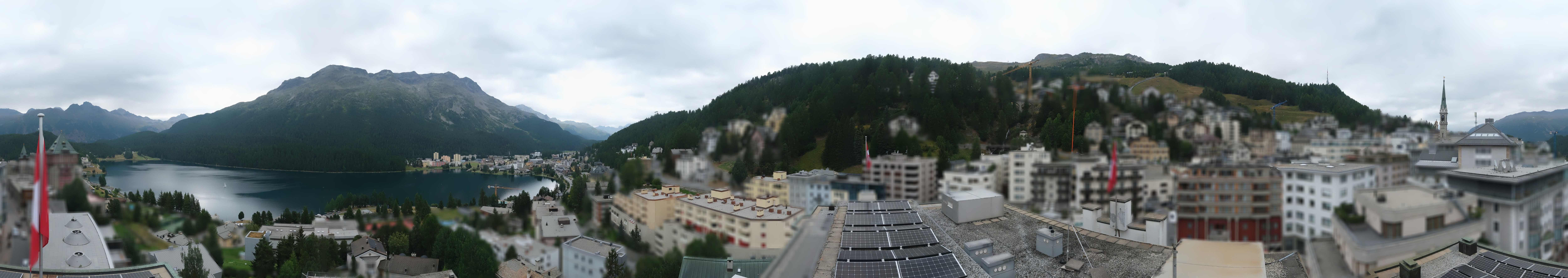 Archiv Foto Webcam St. Moritz Dorf II Ausblick Hotel Schweizerhof Richtung St. Moritz Bad