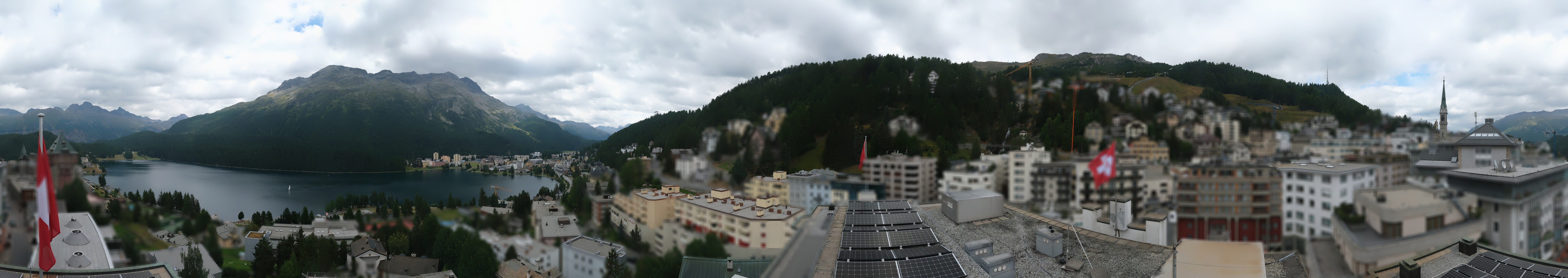 Archiv Foto Webcam St. Moritz Dorf II Ausblick Hotel Schweizerhof Richtung St. Moritz Bad