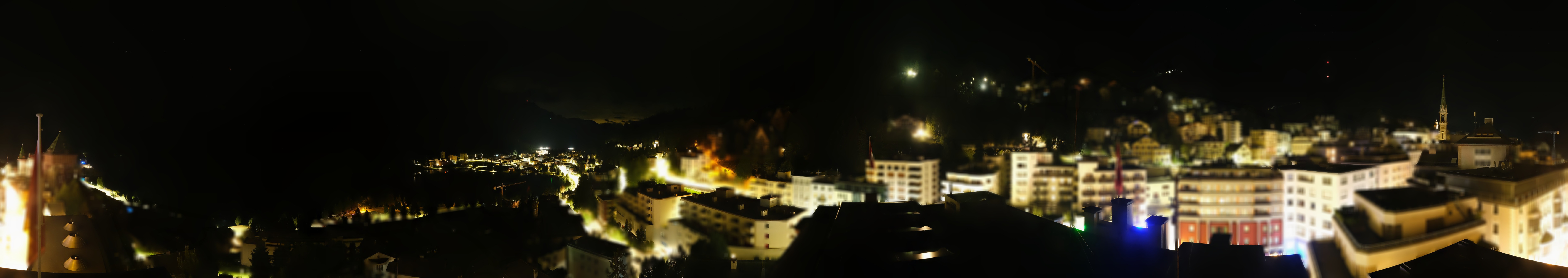 Archiv Foto Webcam St. Moritz Dorf II Ausblick Hotel Schweizerhof Richtung St. Moritz Bad