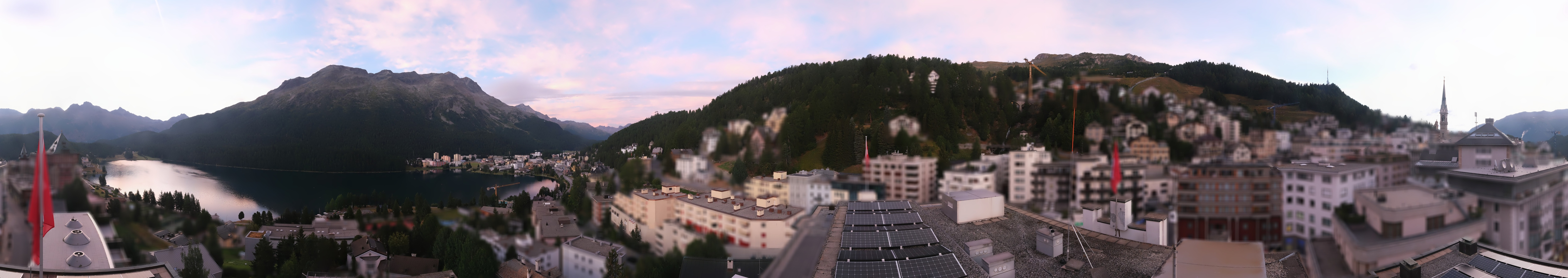 Archiv Foto Webcam St. Moritz Dorf II Ausblick Hotel Schweizerhof Richtung St. Moritz Bad