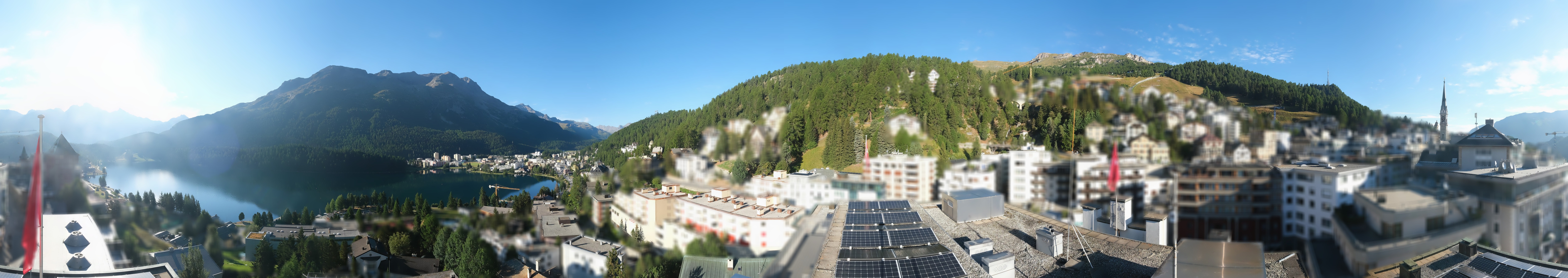 Archiv Foto Webcam St. Moritz Dorf II Ausblick Hotel Schweizerhof Richtung St. Moritz Bad