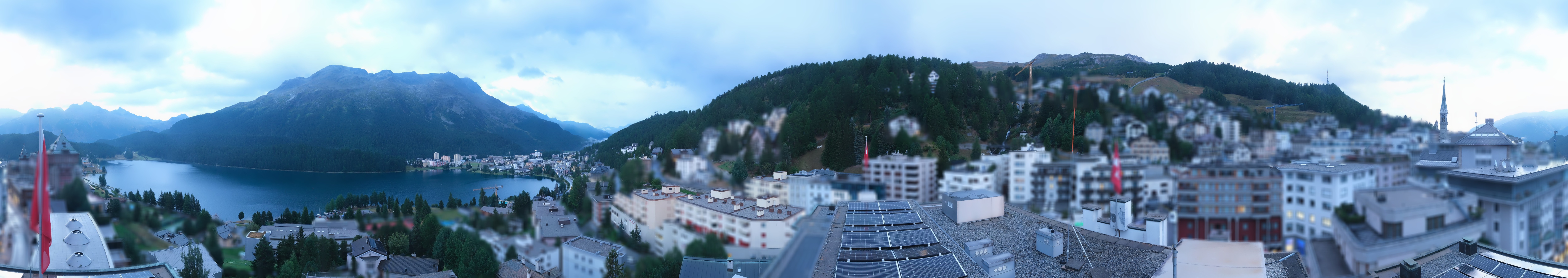 Archiv Foto Webcam St. Moritz Dorf II Ausblick Hotel Schweizerhof Richtung St. Moritz Bad