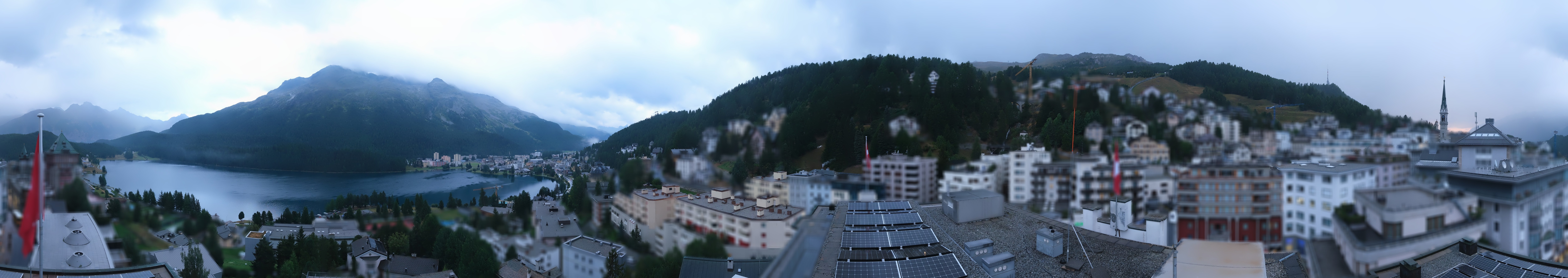 Archiv Foto Webcam St. Moritz Dorf II Ausblick Hotel Schweizerhof Richtung St. Moritz Bad
