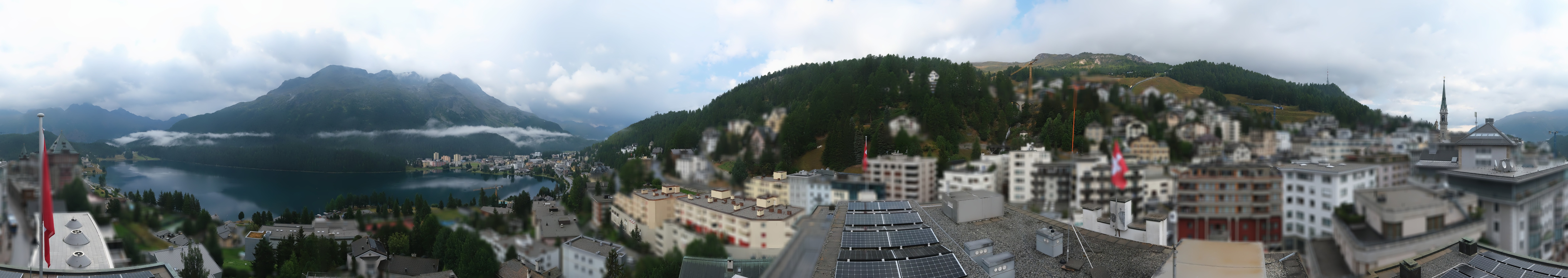 Archiv Foto Webcam St. Moritz Dorf II Ausblick Hotel Schweizerhof Richtung St. Moritz Bad
