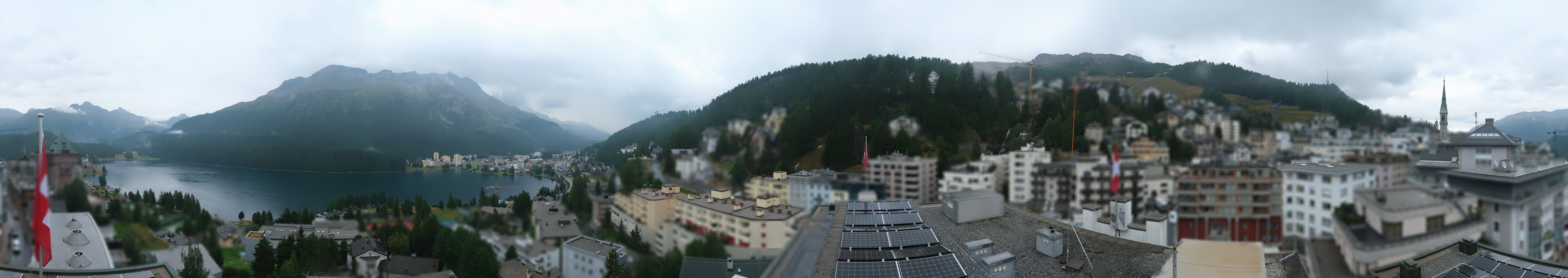 Archiv Foto Webcam St. Moritz Dorf II Ausblick Hotel Schweizerhof Richtung St. Moritz Bad
