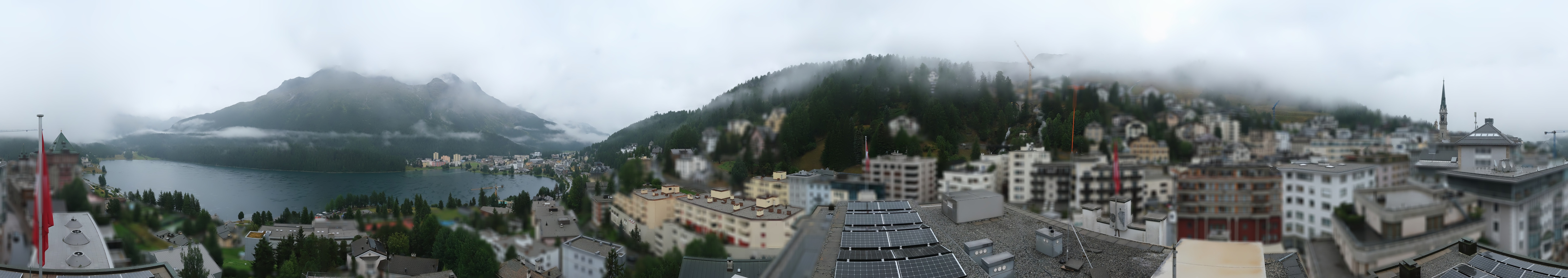 Archiv Foto Webcam St. Moritz Dorf II Ausblick Hotel Schweizerhof Richtung St. Moritz Bad