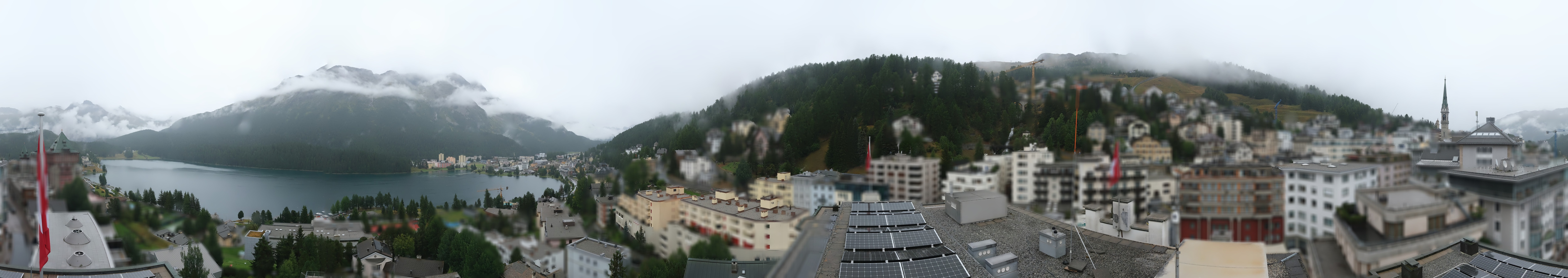 Archiv Foto Webcam St. Moritz Dorf II Ausblick Hotel Schweizerhof Richtung St. Moritz Bad