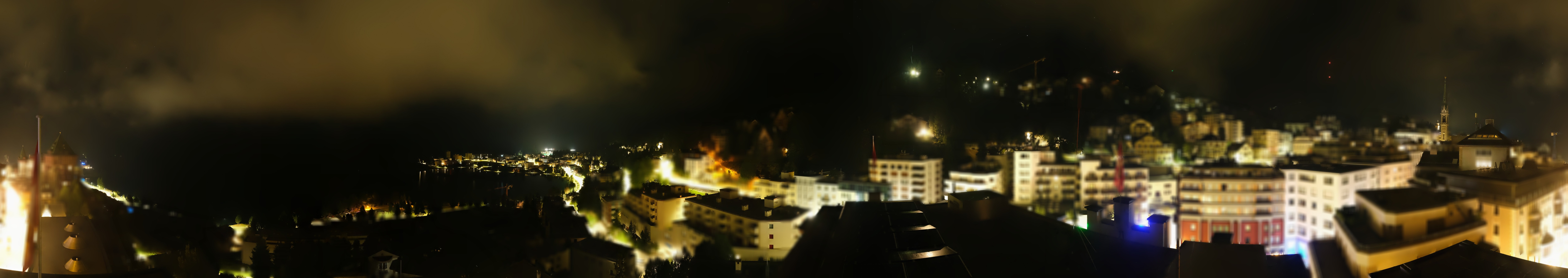 Archiv Foto Webcam St. Moritz Dorf II Ausblick Hotel Schweizerhof Richtung St. Moritz Bad