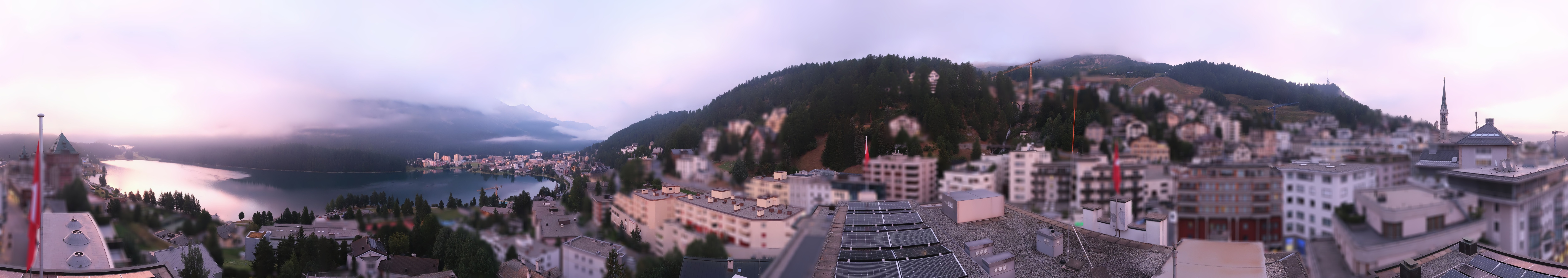 Archiv Foto Webcam St. Moritz Dorf II Ausblick Hotel Schweizerhof Richtung St. Moritz Bad