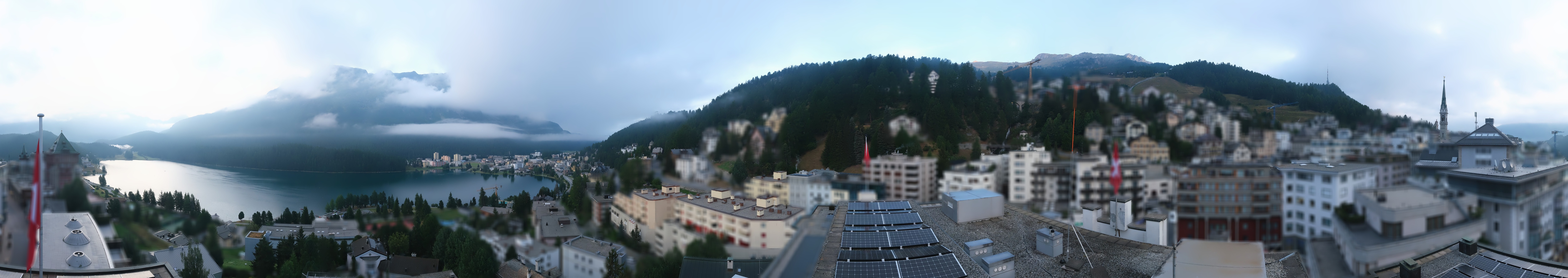 Archiv Foto Webcam St. Moritz Dorf II Ausblick Hotel Schweizerhof Richtung St. Moritz Bad