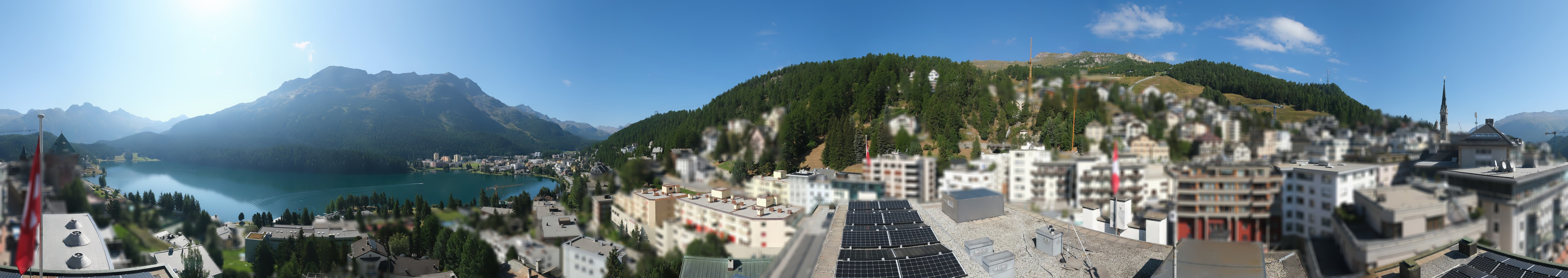 Archiv Foto Webcam St. Moritz Dorf II Ausblick Hotel Schweizerhof Richtung St. Moritz Bad