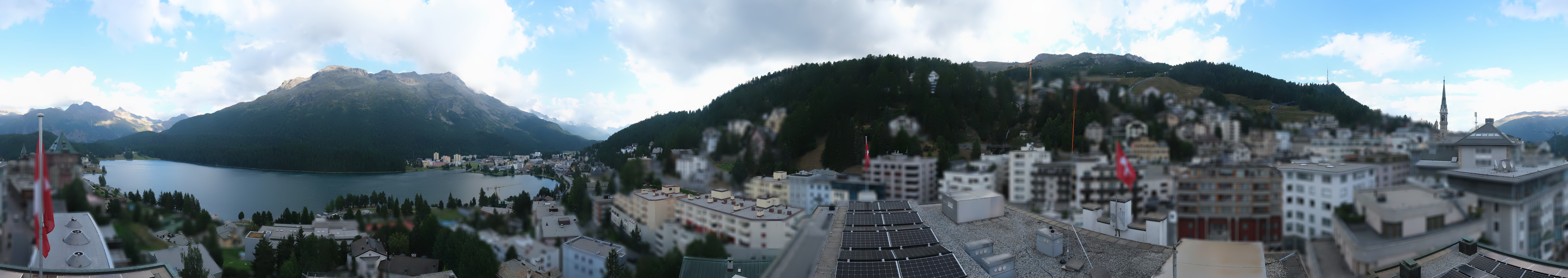 Archiv Foto Webcam St. Moritz Dorf II Ausblick Hotel Schweizerhof Richtung St. Moritz Bad