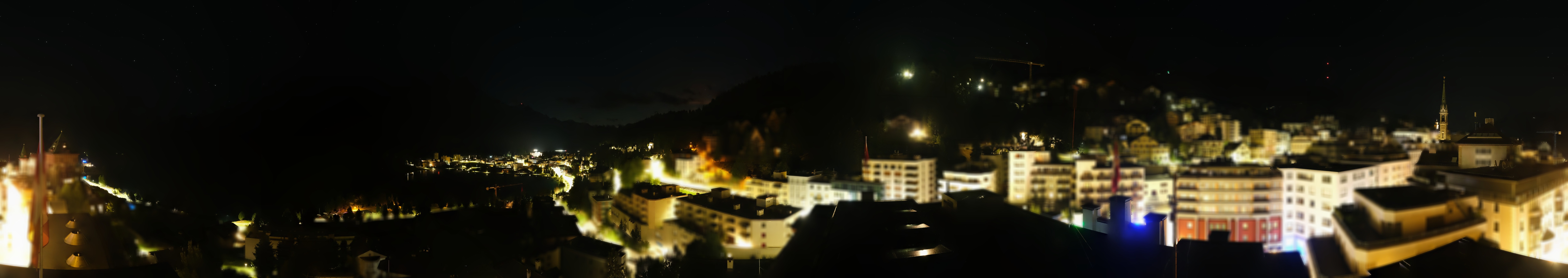 Archived image Webcam St. Moritz village II View from Hotel Schweizerhof towards St. Moritz Bad