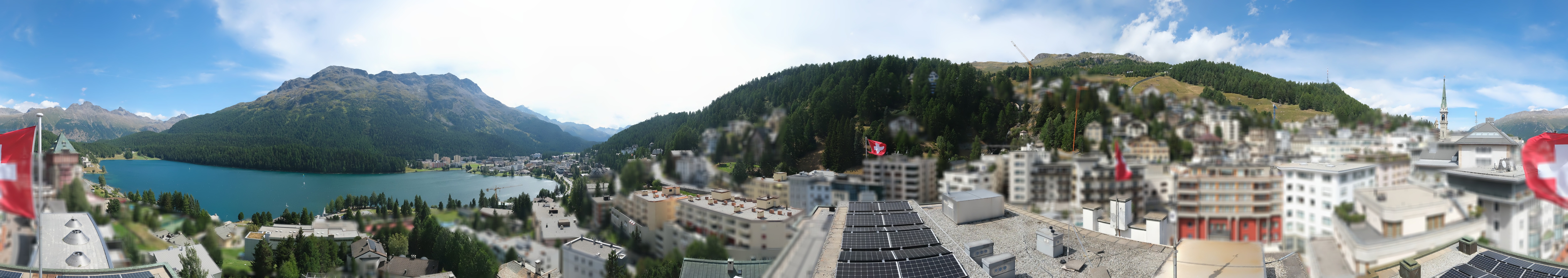 Archiv Foto Webcam St. Moritz Dorf II Ausblick Hotel Schweizerhof Richtung St. Moritz Bad