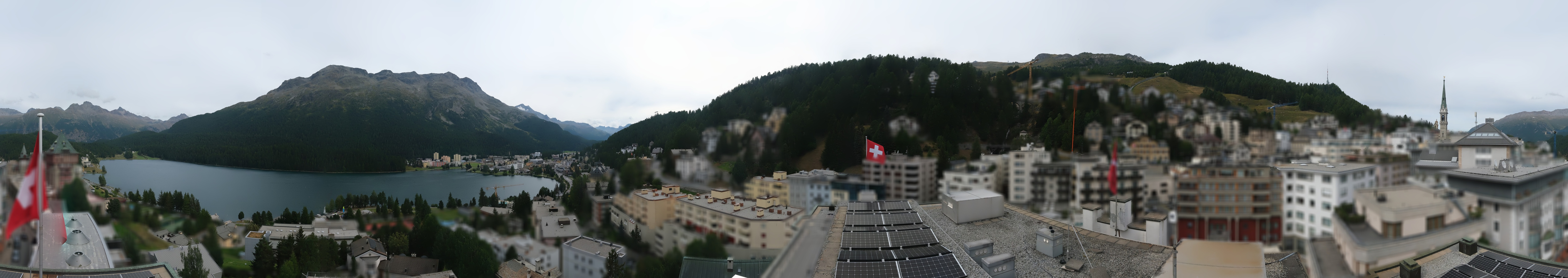 Archiv Foto Webcam St. Moritz Dorf II Ausblick Hotel Schweizerhof Richtung St. Moritz Bad