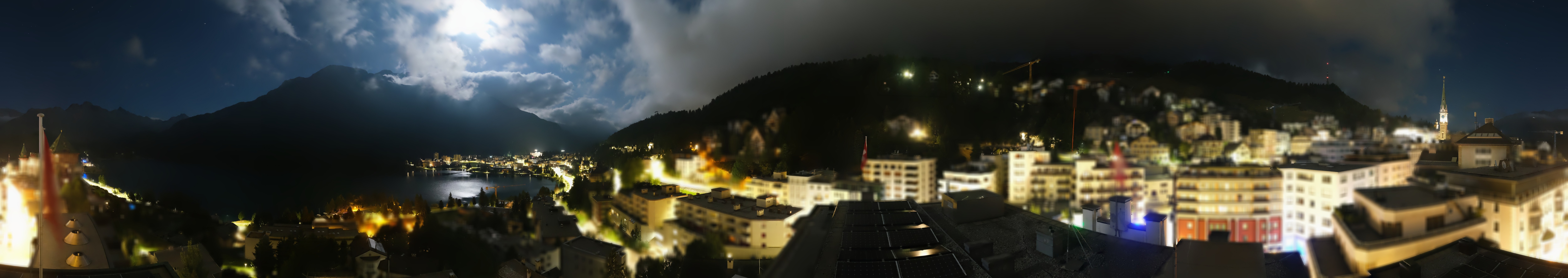 Archiv Foto Webcam St. Moritz Dorf II Ausblick Hotel Schweizerhof Richtung St. Moritz Bad