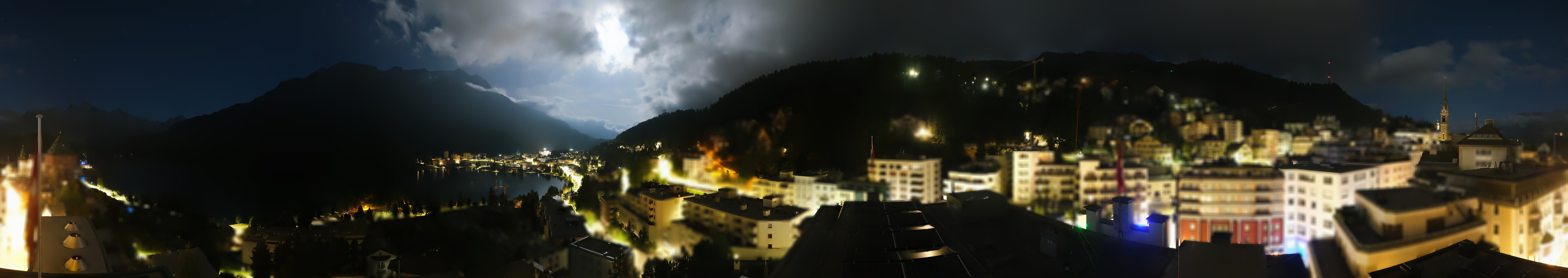 Archiv Foto Webcam St. Moritz Dorf II Ausblick Hotel Schweizerhof Richtung St. Moritz Bad