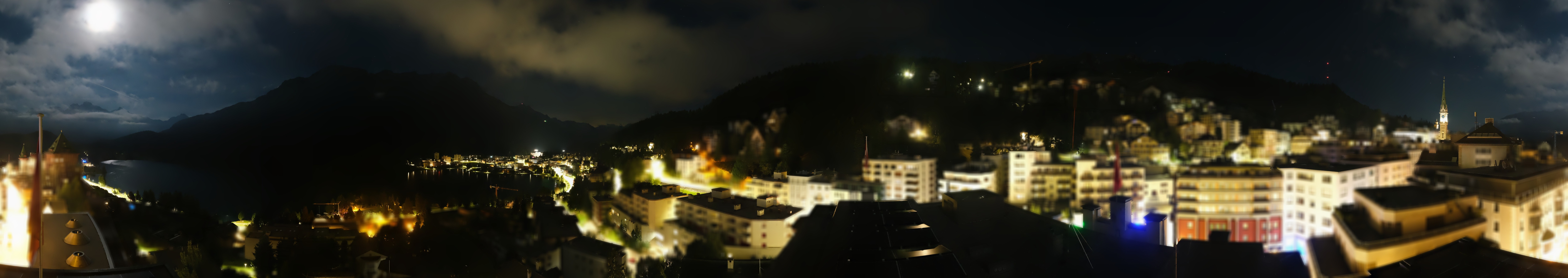 Archiv Foto Webcam St. Moritz Dorf II Ausblick Hotel Schweizerhof Richtung St. Moritz Bad