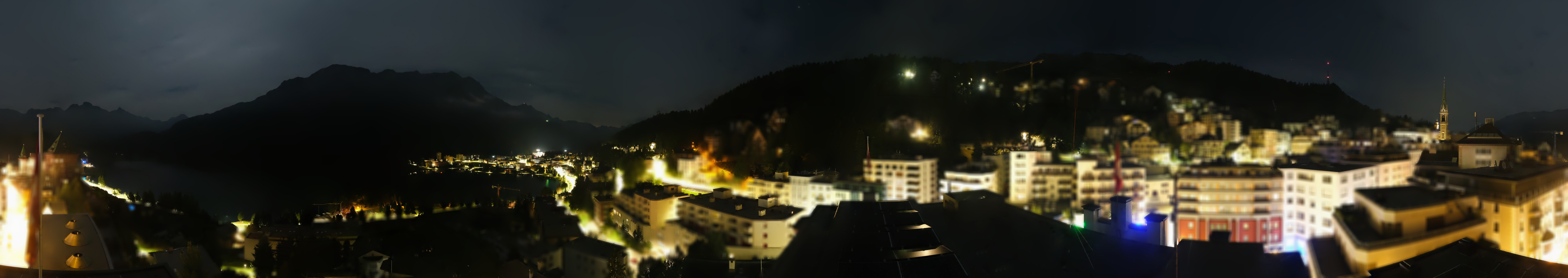 Archiv Foto Webcam St. Moritz Dorf II Ausblick Hotel Schweizerhof Richtung St. Moritz Bad