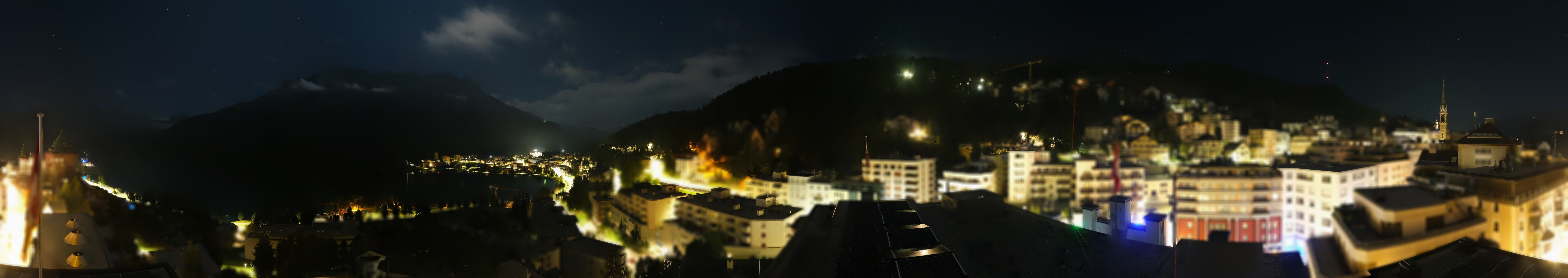 Archiv Foto Webcam St. Moritz Dorf II Ausblick Hotel Schweizerhof Richtung St. Moritz Bad