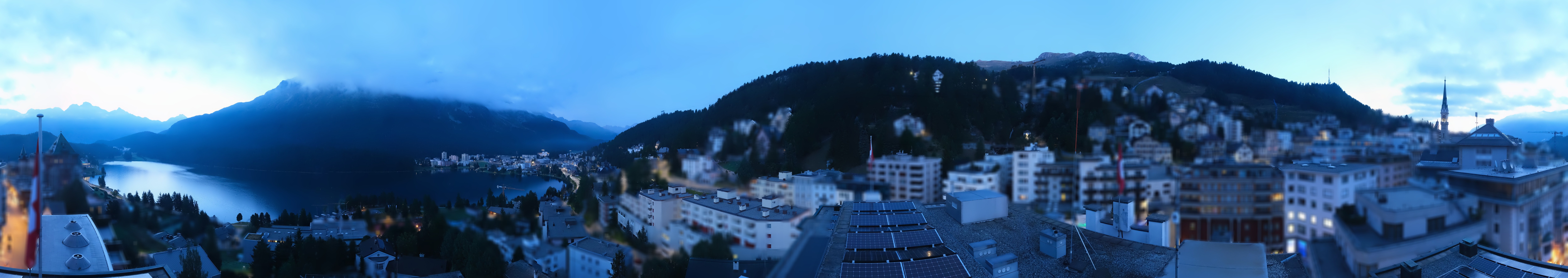 Archiv Foto Webcam St. Moritz Dorf II Ausblick Hotel Schweizerhof Richtung St. Moritz Bad