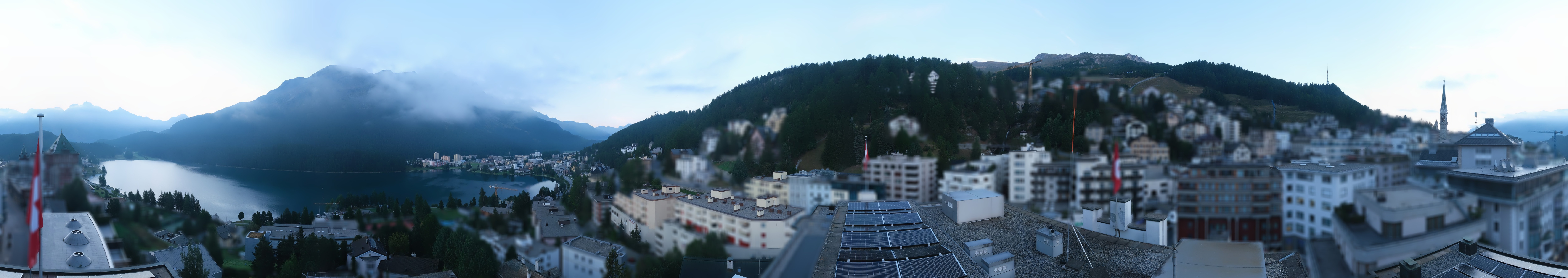 Archiv Foto Webcam St. Moritz Dorf II Ausblick Hotel Schweizerhof Richtung St. Moritz Bad