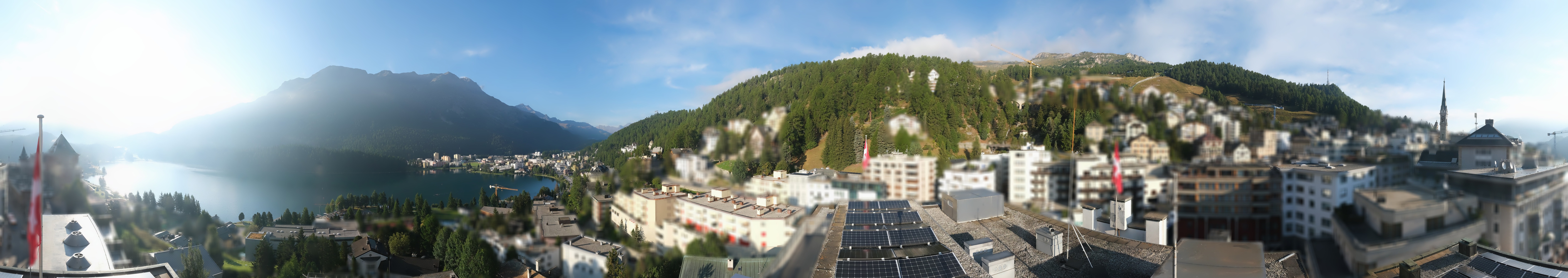 Archiv Foto Webcam St. Moritz Dorf II Ausblick Hotel Schweizerhof Richtung St. Moritz Bad